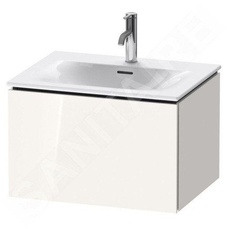 Duravit L-Cube - Meuble sous lavabo 400x620x481 mm, 1 tiroir, blanc brillant LC613502222