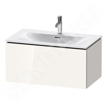 Duravit L-Cube - Meuble sous lavabo 400x820x481 mm, 1 tiroir, blanc brillant LC613702222