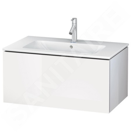 Duravit L-Cube - Meuble sous lavabo 400x820x481 mm, 1 tiroir, blanc brillant LC614102222
