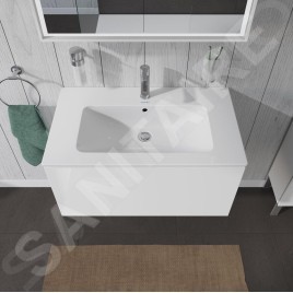 Duravit L-Cube - Meuble sous lavabo 400x820x481 mm, 1 tiroir, blanc brillant LC614102222