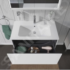 Duravit L-Cube - Meuble sous lavabo 400x820x481 mm, 1 tiroir, blanc brillant LC614102222