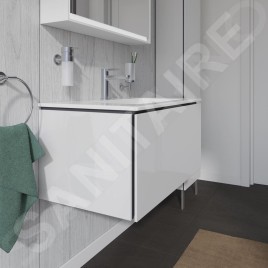 Duravit L-Cube - Meuble sous lavabo 400x820x481 mm, 1 tiroir, blanc brillant LC614102222