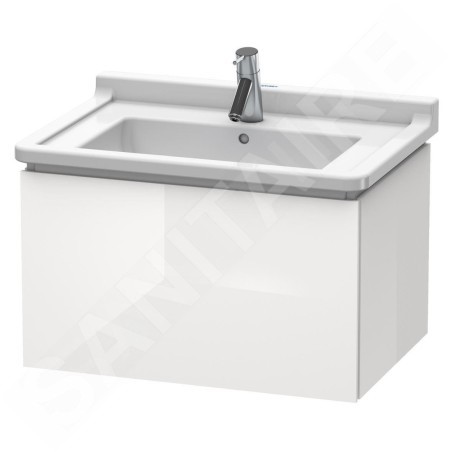 Duravit L-Cube - Meuble sous lavabo 408x670x469 mm, 1 tiroir, blanc brillant LC616402222