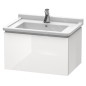 Duravit L-Cube - Meuble sous lavabo 408x670x469 mm, 1 tiroir, blanc brillant LC616402222 Duravit L-Cube - Meuble sous lavabo 408x670x469 mm, 1 tiroir, blanc brillant LC616402222