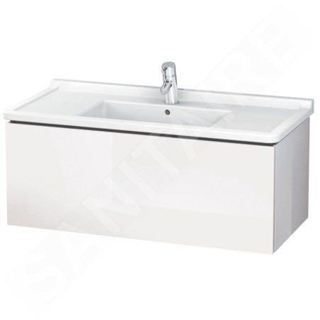 Duravit L-Cube - Meuble sous lavabo 408x1020x469 mm, 1 tiroir, blanc brillant LC616602222
