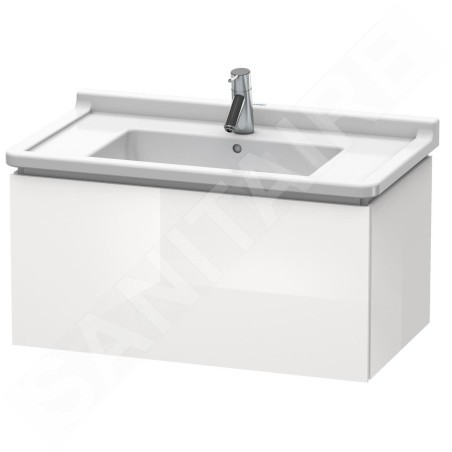 Duravit L-Cube - Meuble sous lavabo 408x820x469 mm, 1 tiroir, blanc brillant LC616502222