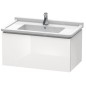 Duravit L-Cube - Meuble sous lavabo 408x820x469 mm, 1 tiroir, blanc brillant LC616502222 Duravit L-Cube - Meuble sous lavabo 408x820x469 mm, 1 tiroir, blanc brillant LC616502222