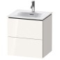 Duravit L-Cube - Meuble sous lavabo 550x520x421 mm, 2 tiroirs, blanc brillant LC630402222 Duravit L-Cube - Meuble sous lavabo 550x520x421 mm, 2 tiroirs, blanc brillant LC630402222