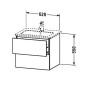 Duravit L-Cube - Meuble sous lavabo 550x620x481 mm, 2 tiroirs, blanc brillant LC624002222 Duravit L-Cube - Meuble sous lavabo 550x620x481 mm, 2 tiroirs, blanc brillant LC624002222