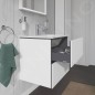 Duravit L-Cube - Meuble sous lavabo 550x620x481 mm, 2 tiroirs, blanc brillant LC624002222 Duravit L-Cube - Meuble sous lavabo 550x620x481 mm, 2 tiroirs, blanc brillant LC624002222
