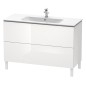 Duravit L-Cube - Meuble sous lavabo 856x1220x481 mm, 2 tiroirs, blanc brillant LC662802222 Duravit L-Cube - Meuble sous lavabo 856x1220x481 mm, 2 tiroirs, blanc brillant LC662802222