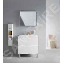 Duravit L-Cube - Meuble sous lavabo 856x620x481 mm, 2 tiroirs, blanc brillant LC662502222