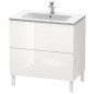 Duravit L-Cube - Meuble sous lavabo 856x820x481 mm, 2 tiroirs, blanc brillant LC662602222 Duravit L-Cube - Meuble sous lavabo 856x820x481 mm, 2 tiroirs, blanc brillant LC662602222