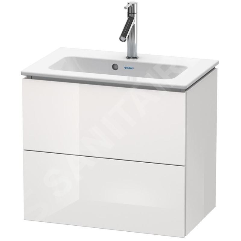 Duravit L-Cube - Meuble sous lavabo Compact 550x620x391 mm, 2 tiroirs, blanc brillant LC625602222 Duravit L-Cube - Meuble sous lavabo Compact 550x620x391 mm, 2 tiroirs, blanc brillant LC625602222