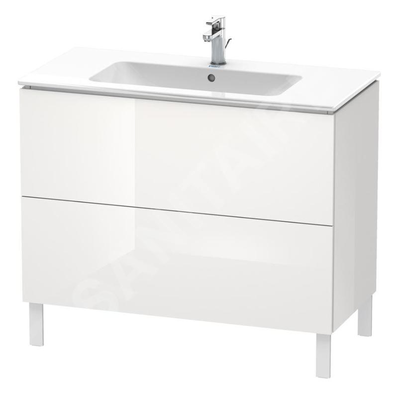 Duravit L-Cube - Meuble sous lavabo 856x1020x481 mm, 2 tiroirs, blanc brillant LC662702222 Duravit L-Cube - Meuble sous lavabo 856x1020x481 mm, 2 tiroirs, blanc brillant LC662702222