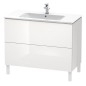 Duravit L-Cube - Meuble sous lavabo 856x1020x481 mm, 2 tiroirs, blanc brillant LC662702222 Duravit L-Cube - Meuble sous lavabo 856x1020x481 mm, 2 tiroirs, blanc brillant LC662702222