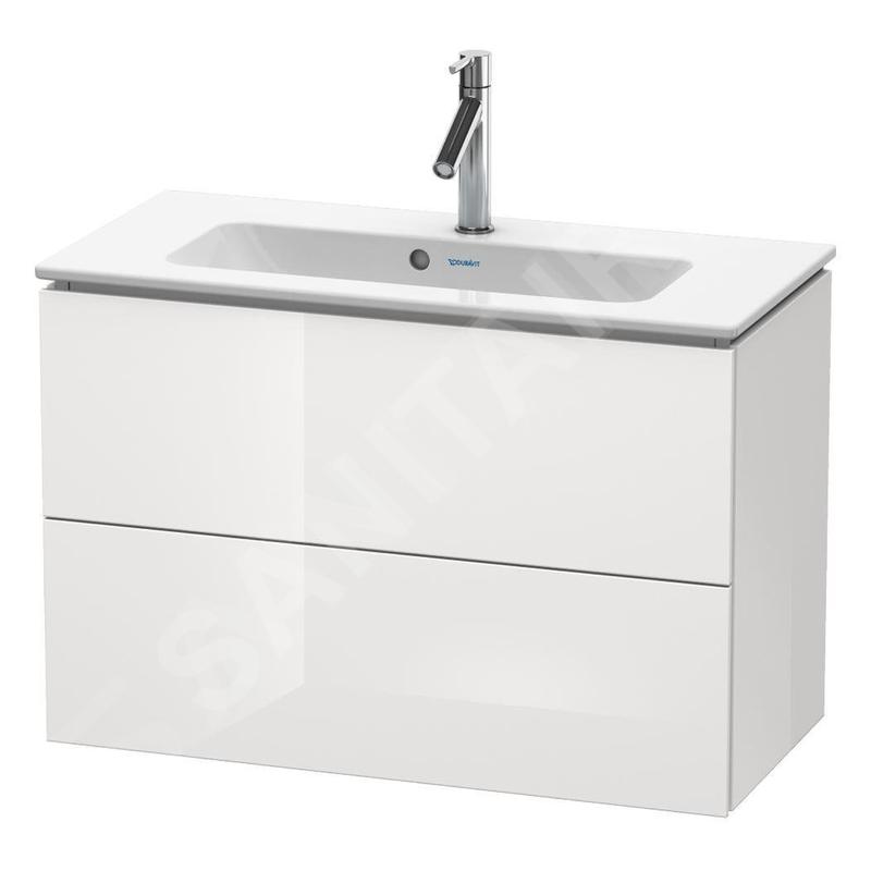 Duravit L-Cube - Meuble sous lavabo Compact 550x820x391 mm, 2 tiroirs, blanc brillant LC625702222