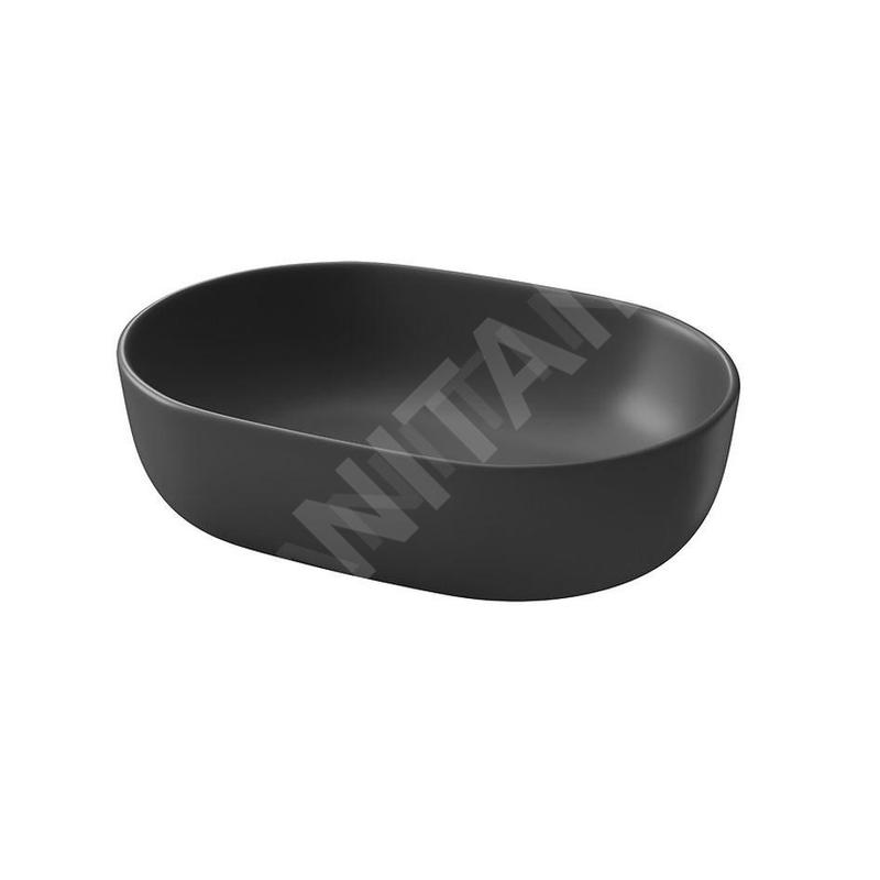Cersanit Moduo - Vasque à poser, 50x36 cm, sans trop-plein, anthracite K116-107-BOX Cersanit Moduo - Vasque à poser, 50x36 cm, sans trop-plein, anthracite K116-107-BOX