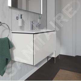 Duravit L-Cube - Meuble sous lavabo Compact 400x820x391 mm, 1 tiroir, blanc brillant LC615702222
