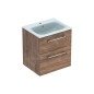 Geberit Selnova Square - Meuble-vasque 635x588x480 mm, avec vasque, 2 tiroirs, noyer hickory 501.238.00.1 Geberit Selnova Square - Meuble-vasque 635x588x480 mm, avec vasque, 2 tiroirs, noyer hickory 501.238.00.1
