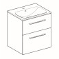 Geberit Selnova Square - Meuble-vasque 635x588x480 mm, avec vasque, 2 tiroirs, noyer hickory 501.238.00.1 Geberit Selnova Square - Meuble-vasque 635x588x480 mm, avec vasque, 2 tiroirs, noyer hickory 501.238.00.1