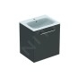 Geberit Selnova Square - Meuble-vasque 635x588x480 mm, avec vasque, 1 porte, gris velouté mat 501.253.00.1 Geberit Selnova Square - Meuble-vasque 635x588x480 mm, avec vasque, 1 porte, gris velouté mat 501.253.00.1