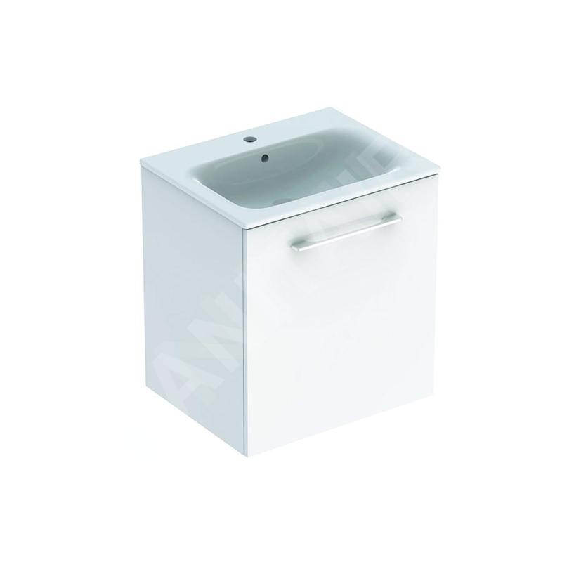 Geberit Selnova Square - Meuble-vasque 635x588x480 mm, avec vasque, 1 tiroir, blanc brillant 501.252.00.1 Geberit Selnova Square - Meuble-vasque 635x588x480 mm, avec vasque, 1 tiroir, blanc brillant 501.252.00.1
