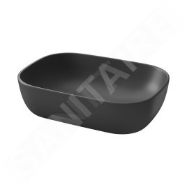 Cersanit Moduo - Vasque à poser, 51x36 cm, sans trop-plein, anthracite K116-108-BOX