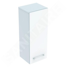 Geberit Selnova Square - Meuble latéral bas 850x330x297 mm, 1 porte, blanc brillant 501.276.00.1