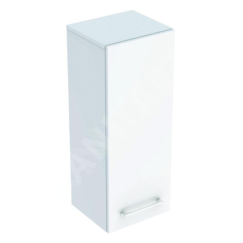 Geberit Selnova Square - Meuble latéral bas 850x330x297 mm, 1 porte, blanc brillant 501.276.00.1