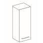Geberit Selnova Square - Meuble latéral bas 850x330x297 mm, 1 porte, blanc brillant 501.276.00.1