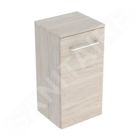 Geberit Selnova Square - Meuble latéral haut 650x330x297 mm, 1 porte, noyer clair hickory 501.275.00.1