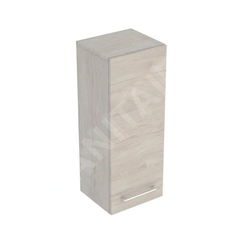 Geberit Selnova Square - Meuble latéral haut 850x330x297 mm, 1 porte, noyer clair hickory 501.279.00.1