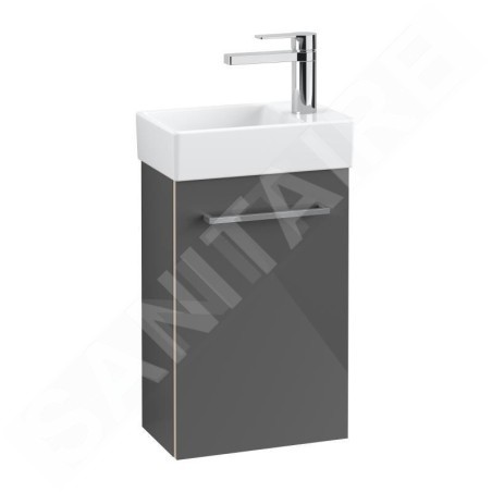 Villeroy & Boch Avento - Meuble-vasque, 340x514x202 mm, 1 porte, Crystal Grey A87601B1