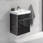Villeroy & Boch Avento - Meuble-vasque, 430x514x352 mm, 1 porte, Crystal Black A88700B3 Villeroy & Boch Avento - Meuble-vasque, 430x514x352 mm, 1 porte, Crystal Black A88700B3