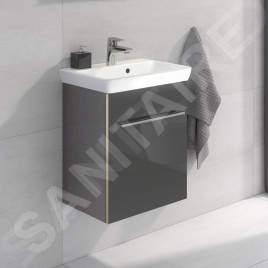 Villeroy & Boch Avento - Meuble-vasque, 430x514x352 mm, 1 porte, Crystal Grey A88701B1