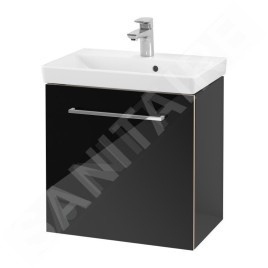 Villeroy & Boch Avento - Meuble-vasque, 530x514x352 mm, 1 porte, Crystal Black A88801B3