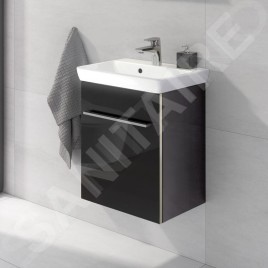 Villeroy & Boch Avento - Meuble-vasque, 430x514x352 mm, 1 porte, Crystal Black A88701B3
