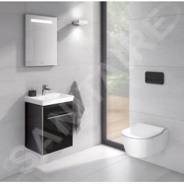 Villeroy & Boch Avento - Meuble-vasque, 430x514x352 mm, 1 porte, Crystal Black A88701B3