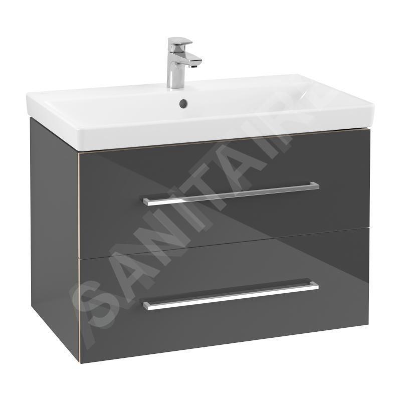 Villeroy & Boch Avento - Meuble-vasque, 780x514x452 mm, 2 tiroirs, Crystal Grey A89100B1 Villeroy & Boch Avento - Meuble-vasque, 780x514x452 mm, 2 tiroirs, Crystal Grey A89100B1