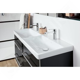 Villeroy & Boch Avento - Meuble-vasque, 1180x514x452 mm, 4 tiroirs, Crystal Black A89300B3