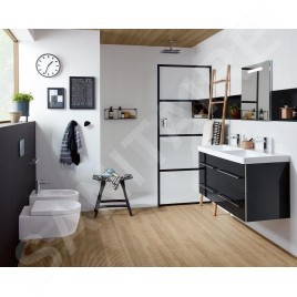 Villeroy & Boch Avento - Meuble-vasque, 1180x514x452 mm, 4 tiroirs, Crystal Black A89300B3