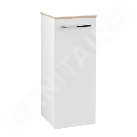 Villeroy & Boch Avento - Meuble latéral, 350x890x373 mm, 1 porte, Crystal White A89500B4