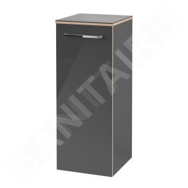 Villeroy & Boch Avento - Meuble latéral, 350x890x373 mm, 1 porte, Crystal Grey A89501B1