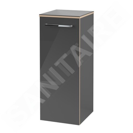 Villeroy & Boch Avento - Meuble latéral, 350x890x373 mm, 1 porte, Crystal Grey A89501B1