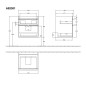 Villeroy & Boch Venticello - Meuble-vasque, 553x590x502 mm, 2 tiroirs, Glossy White A92301DH Villeroy & Boch Venticello - Meuble-vasque, 553x590x502 mm, 2 tiroirs, Glossy White A92301DH