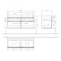 Villeroy & Boch Venticello - Meuble-vasque, 1253x590x502 mm, 4 tiroirs, Glossy White A93001DH Villeroy & Boch Venticello - Meuble-vasque, 1253x590x502 mm, 4 tiroirs, Glossy White A93001DH