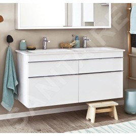 Villeroy & Boch Venticello - Meuble-vasque, 1253x590x502 mm, 4 tiroirs, Glossy White A93001DH