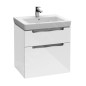 Villeroy & Boch Subway 2.0 - Meuble-vasque, 587x590x454 mm, 2 tiroirs, Glossy White A90910DH Villeroy & Boch Subway 2.0 - Meuble-vasque, 587x590x454 mm, 2 tiroirs, Glossy White A90910DH