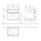 Villeroy & Boch Subway 2.0 - Meuble-vasque, 587x590x454 mm, 2 tiroirs, Glossy White A90910DH Villeroy & Boch Subway 2.0 - Meuble-vasque, 587x590x454 mm, 2 tiroirs, Glossy White A90910DH